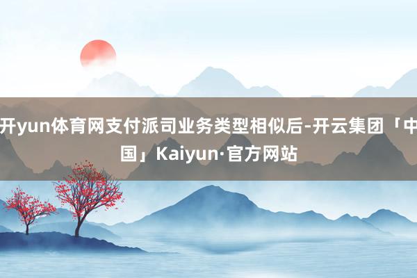 开yun体育网支付派司业务类型相似后-开云集团「中国」Kaiyun·官方网站